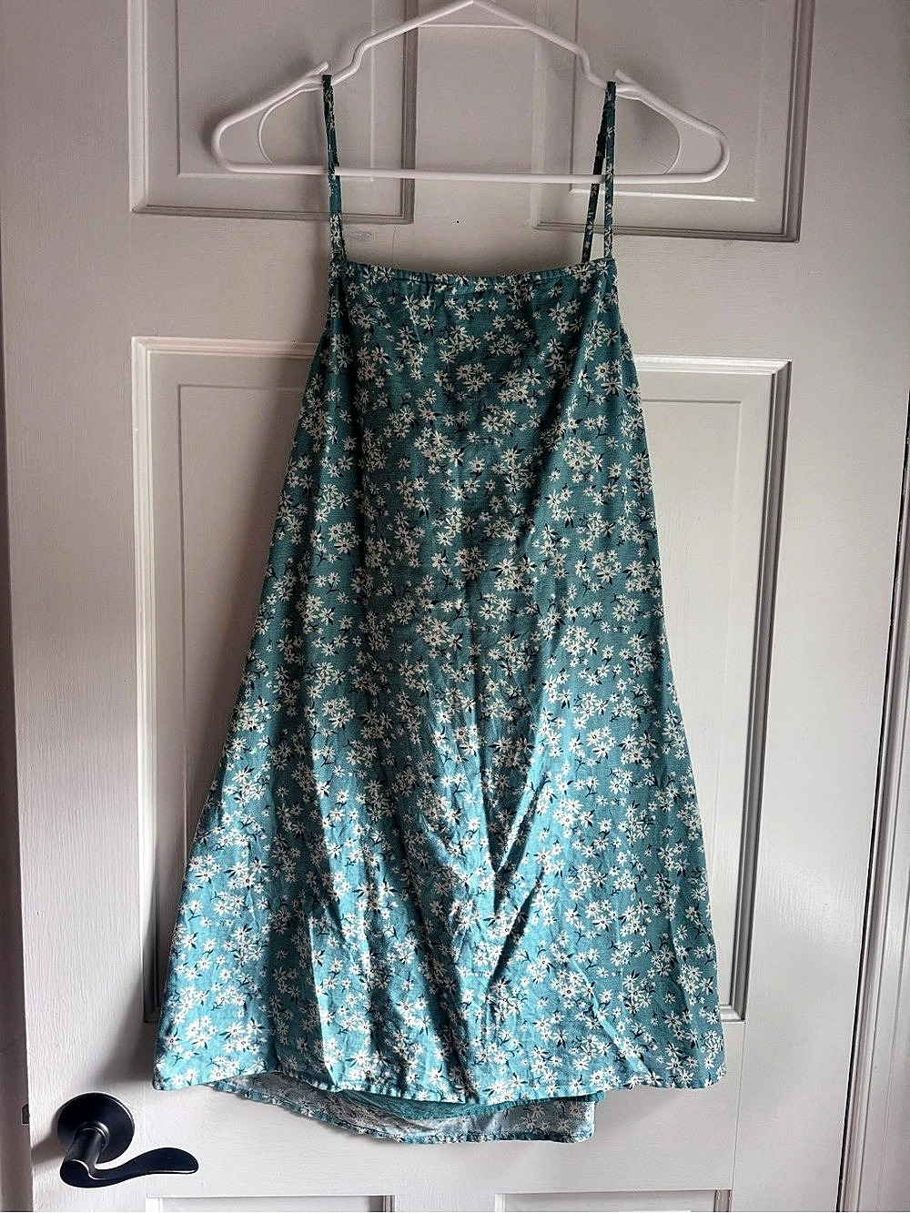 American Eagle Floral Mini Dress in Blue Size Medium Like New